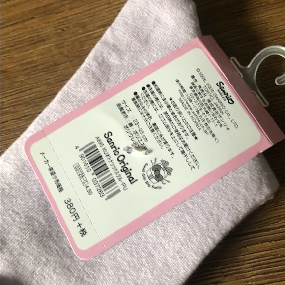 Only 1 Pair Left! KUROMI-NWT Purple Crew Socks - Picture 5 of 7